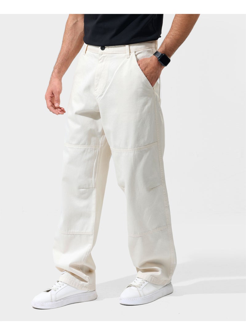 Dott Men’s Washed Denim Pants – Baggy Fit - Image 3